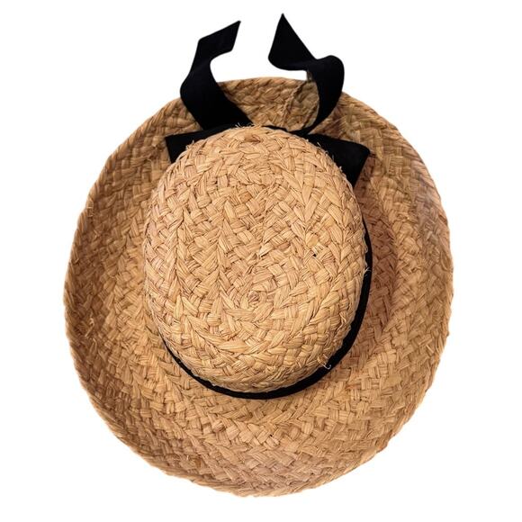 Scala | Accessories | Scala Raffia Sun Straw Hat Black 